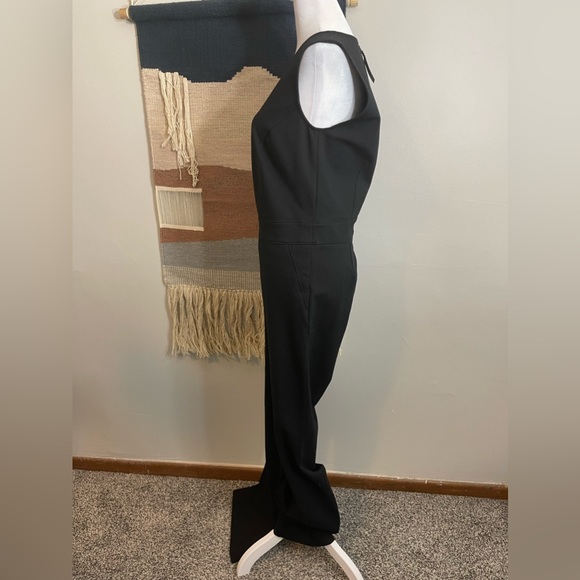 SPANX The Perfect Jumpsuit Classic Black Career Flare Leg Ponte Shapewear Size M - Picture 4 of 7